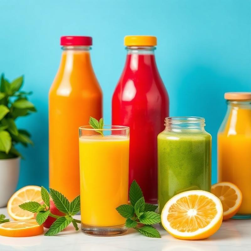 عصائر طازجة معصورة باردًا